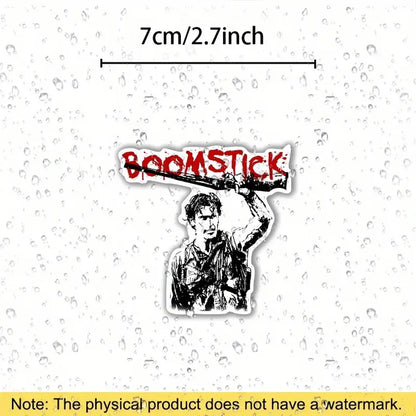 Adesivo Sticker Ash L'armata delle tenebre, Boomstick, horror film di Sam Raimi cult movie per auto, cover cellulare