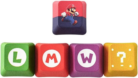 Tasti Super Mario Bros per Tastiera Meccanica MX, Keyboard keycaps Personalizzato