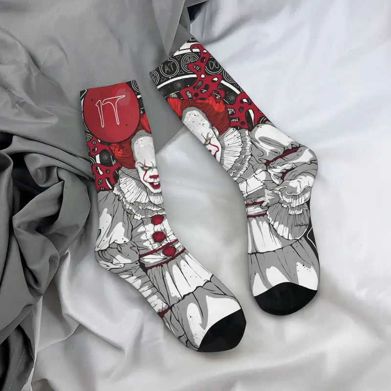 Calzini film IT il clown 2017 Penniwise con palloncino rosso horror movie film unisex