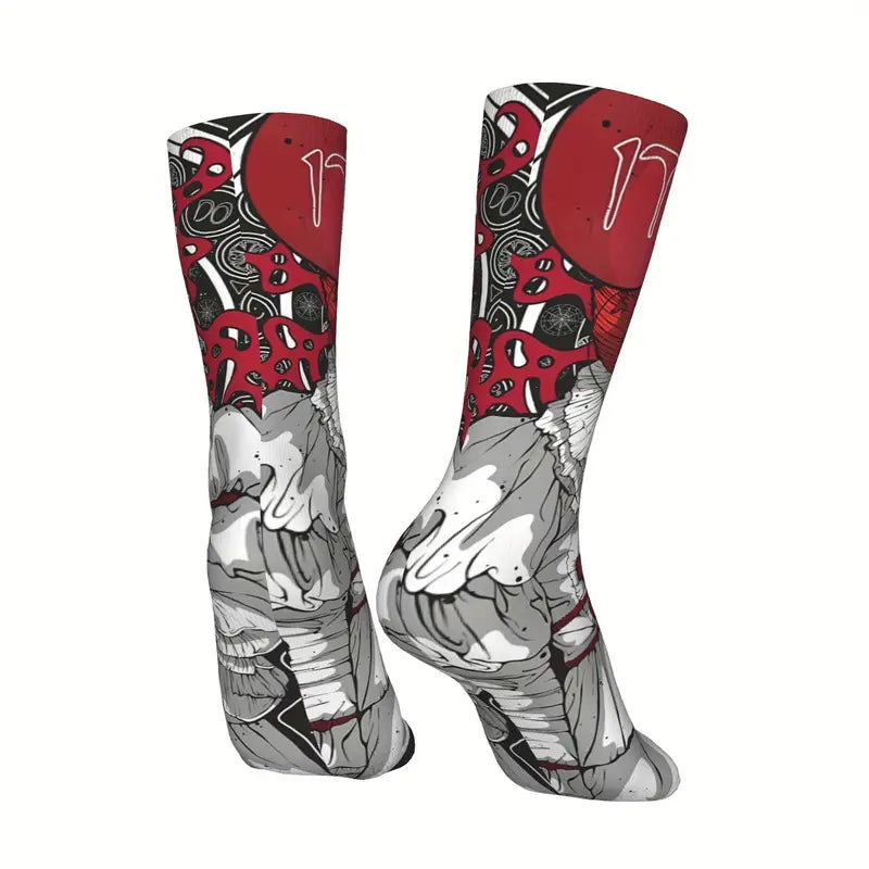Calzini film IT il clown 2017 Penniwise con palloncino rosso horror movie film unisex