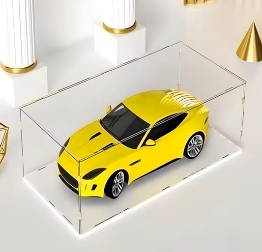 Teca espositore trasparente protettiva per collezionisti, da vetrina, modellini, da esposizione, antipolvere