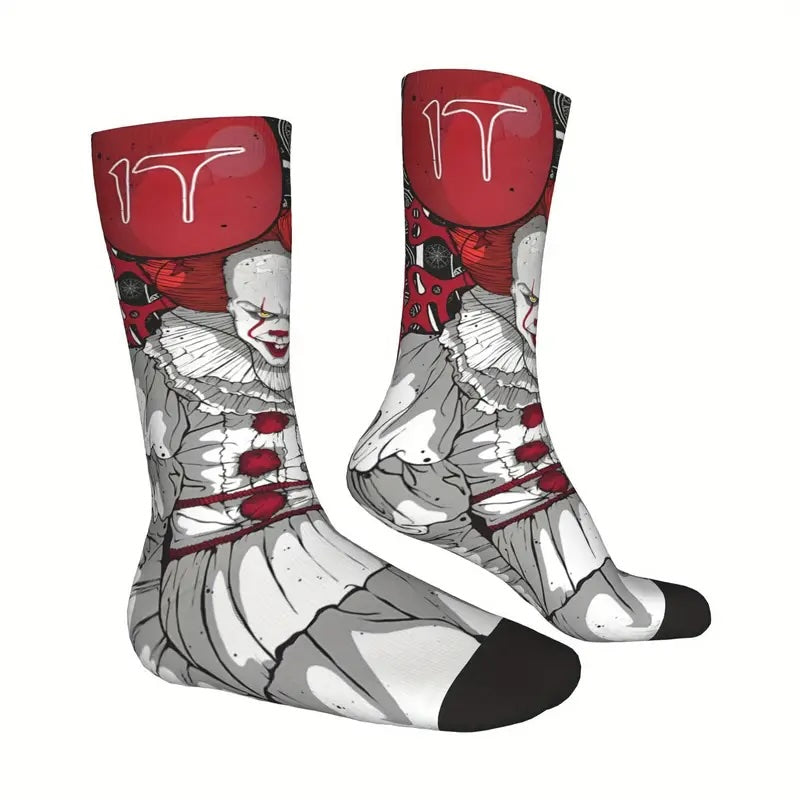 Calzini film IT il clown 2017 Penniwise con palloncino rosso horror movie film unisex