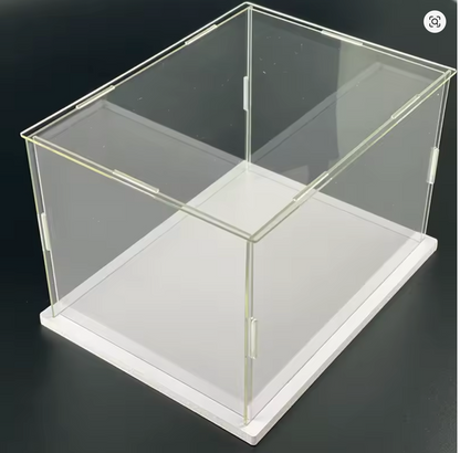 Teca espositore trasparente protettiva per collezionisti, da vetrina, modellini, da esposizione, antipolvere